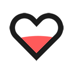 Et ikon som illustrerer hjertet